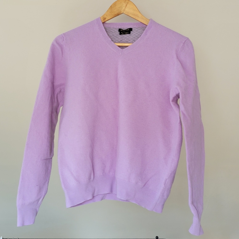 Lavender wool cashmere sweater